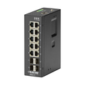 Black Box Industrial Managed Gigabit Ethernet Switch - (10) Rj-45, (4) Sfp LIG1014A